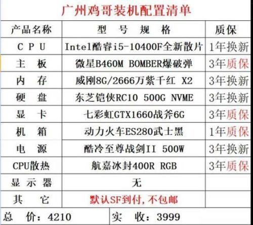 高配置台式电脑主要看哪些电脑配置主要看什么
