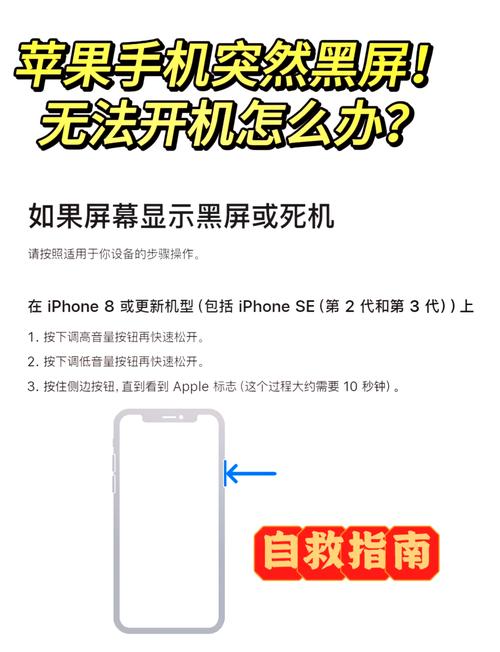 苹果手机开不了机怎么办一直黑屏