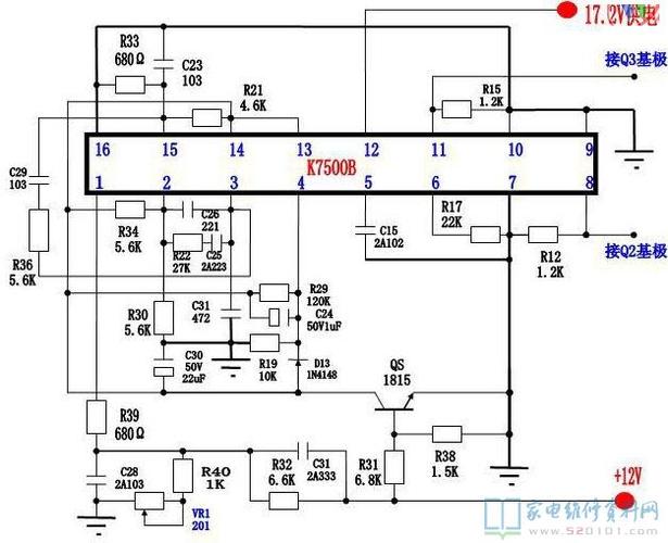 ka7500b引脚的功能详情以及电路图是怎样规划的?